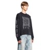 studded gothic palm sweatshirt