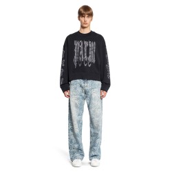 studded gothic palm sweatshirt