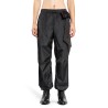 gathered ankle track trousers with bow