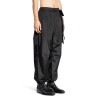 gathered ankle track trousers with bow