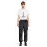 gathered ankle track trousers with bow