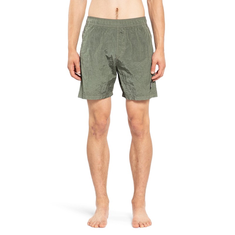 b0943 nylon metal swim shorts