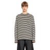 striped wool compact jersey t-shirt