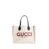 medium tote bag with ''gucci'' print