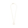 vermeil numeric logo ring necklace