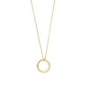 vermeil numeric logo ring necklace