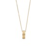 vermeil numeric logo ring necklace