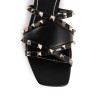 leather rockstud sandals