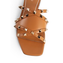 leather rockstud sandals