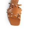 leather rockstud sandals