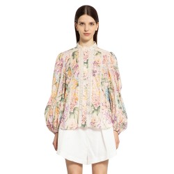 halliday lace trim shirt