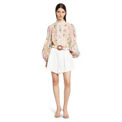 halliday lace trim shirt