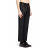 wool mohair tapered trousers