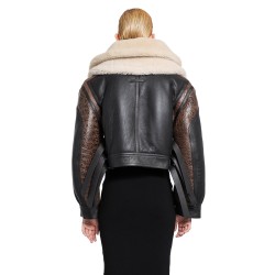 the leather and shearling jacket