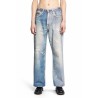 digtal denim print third cut jeans