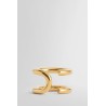 gold-plated silver turn ring