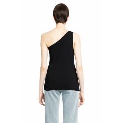 one shoulder ribbed top