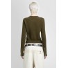 8g wool ribbed-knit short cardigan