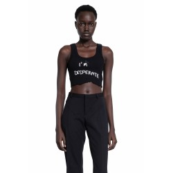 trinity embroidered crop top