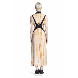 rust dye long dress