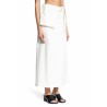 technical cotton long wrap skirt