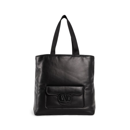 valentino garavani noir nappa leather shopper