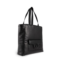 valentino garavani noir nappa leather shopper