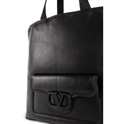 valentino garavani noir nappa leather shopper