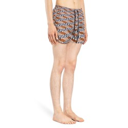 geometric ff nylon swim shorts