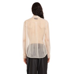 sheer classic fit shirt with turbo embroidery