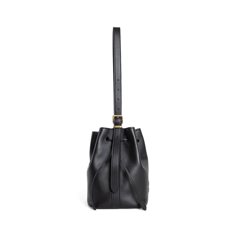 leather bucket bag