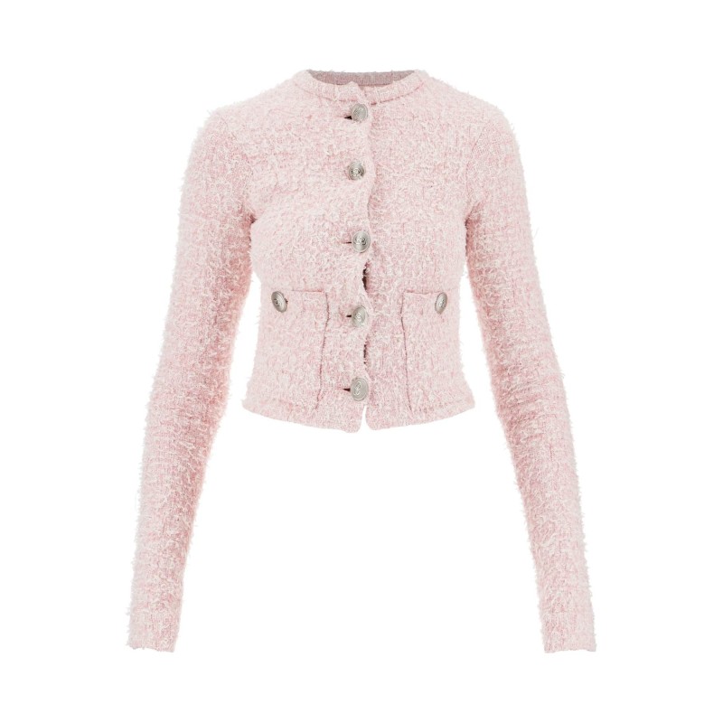 'bicolor tweed cropped jacket'