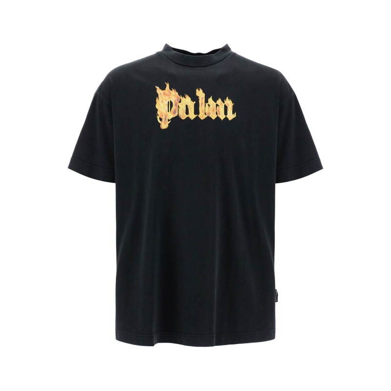 'burning logo t-shirt