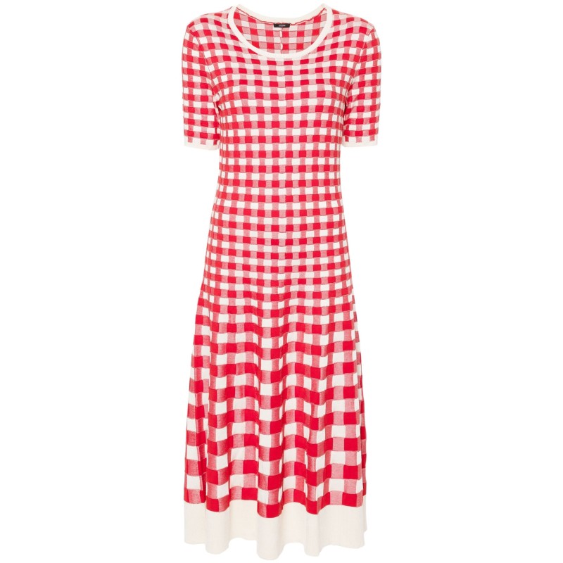 Dress vichy jacquard