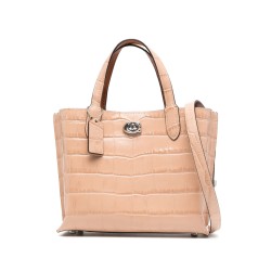 Embossed croc willow tote 24