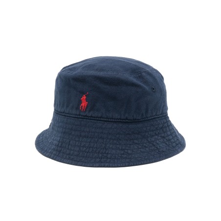 Embroidered logo linen hat