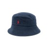 Embroidered logo linen hat