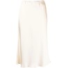 Flared satin midi skirt