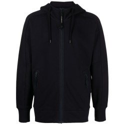 Fleece goggle zipped hoodie