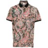 Floral print polo shirt