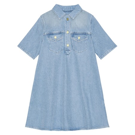 Heavy denim mini dress