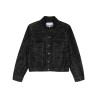 Lazer denim bomber jacket