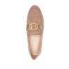 Logo leather loafers