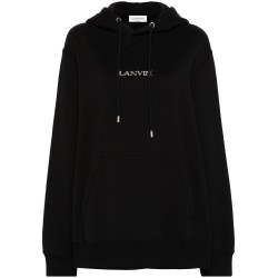 Logo-embroidered cotton hoodie