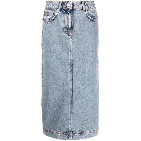 Midi denim skirt