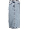 Midi denim skirt