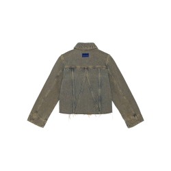 Overdyed heavy denim jacket