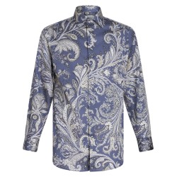 Paisley-print cotton shirt