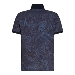 Paisley-print polo shirt