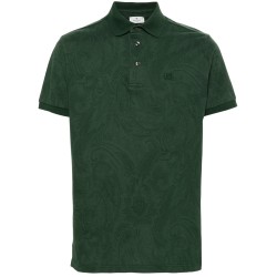 Paisley-print polo shirt